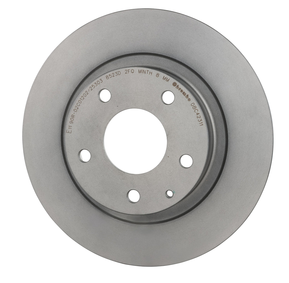Gray cast iron disc brake rotor from Brembo part number 08.C423.11
