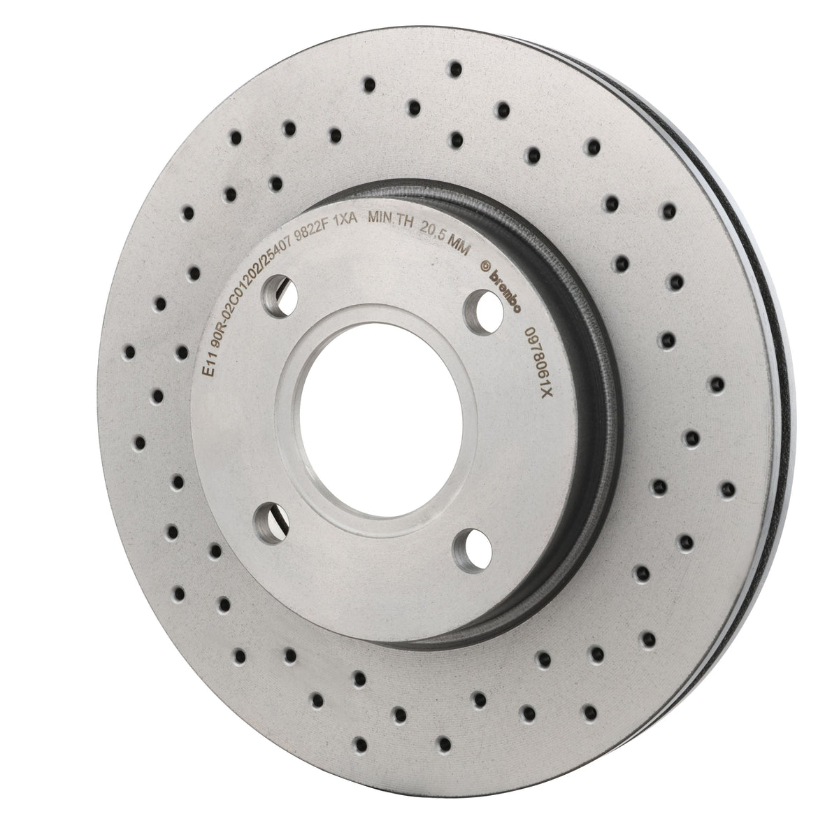 Gray cast iron disc brake rotor from Brembo part number 09.7806.1X