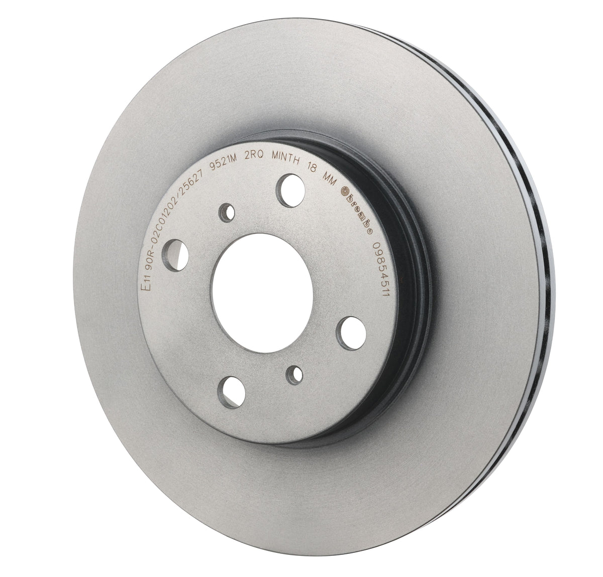 Gray cast iron disc brake rotor from Brembo part number 09.8545.11