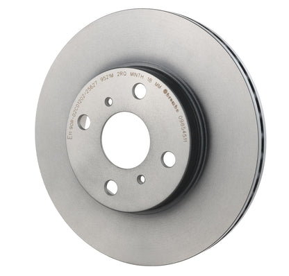 Gray cast iron disc brake rotor from Brembo part number 09.8545.11