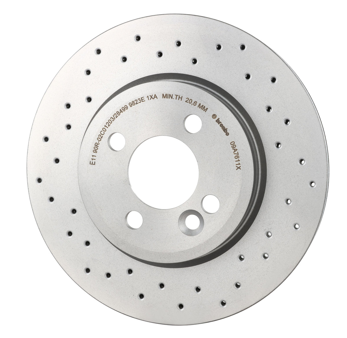 Disc Brake Rotor from Brembo part number 09.A761.1X