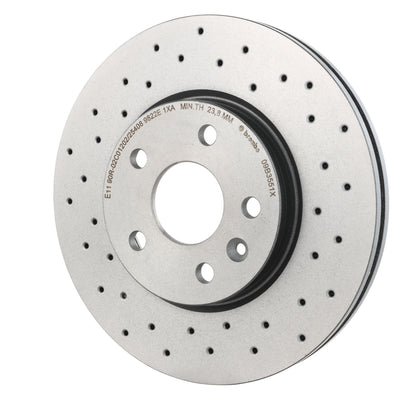 Gray cast iron disc brake rotor from Brembo part number 09.B355.1X