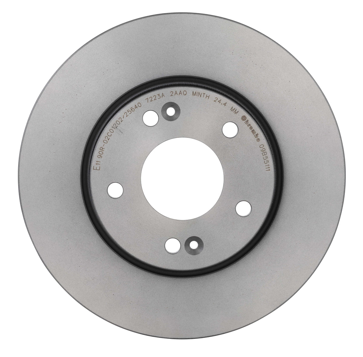 Gray cast iron disc brake rotor from Brembo part number 09.B551.11