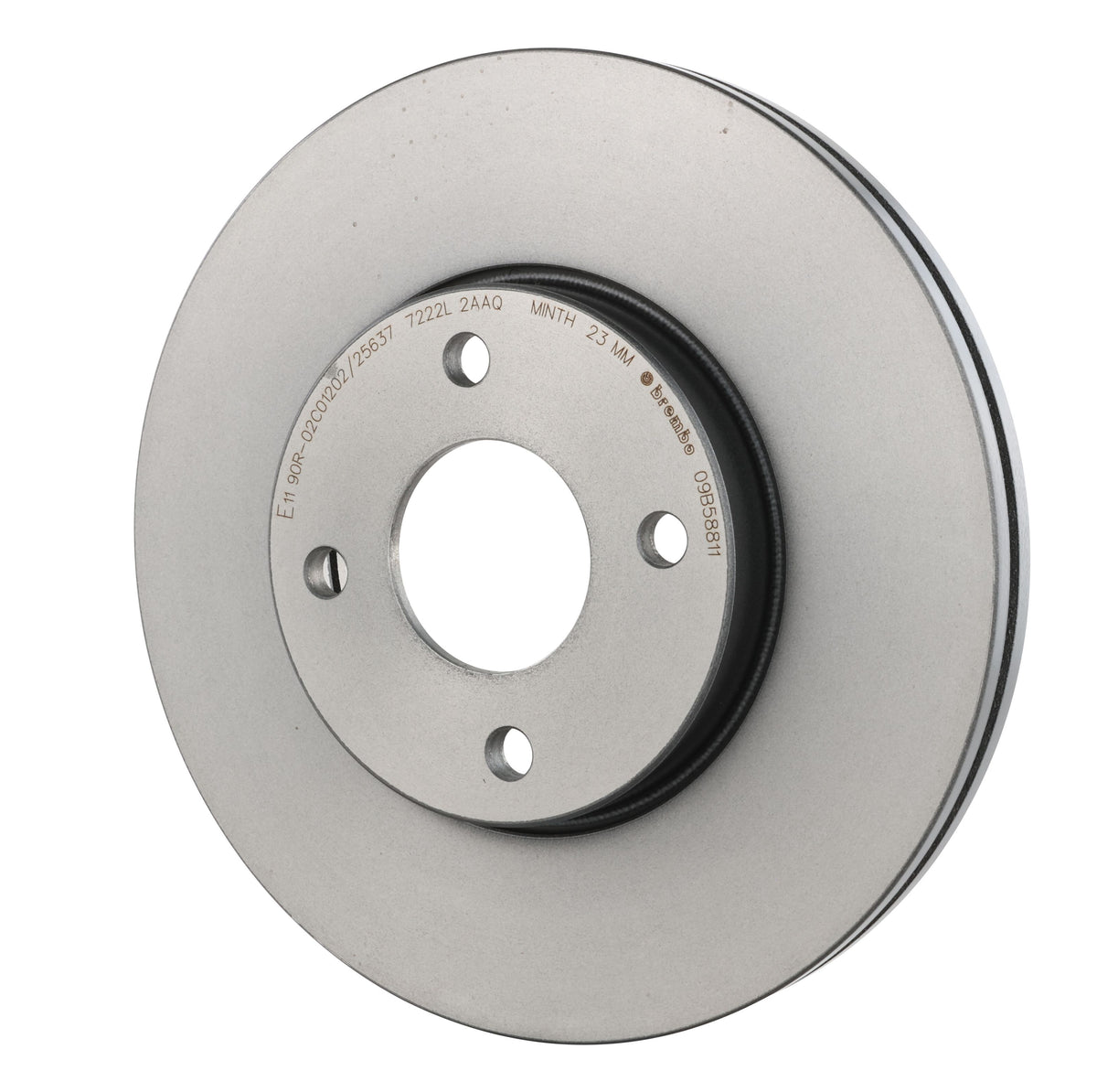 Gray cast iron disc brake rotor from Brembo part number 09.B588.11