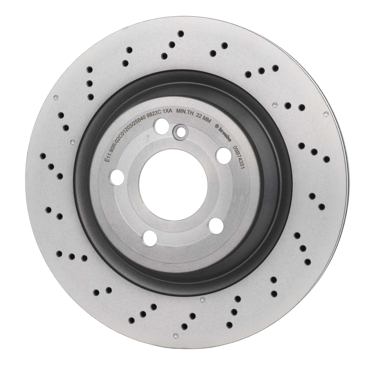Disc Brake Rotor from Brembo part number 09.B743.51