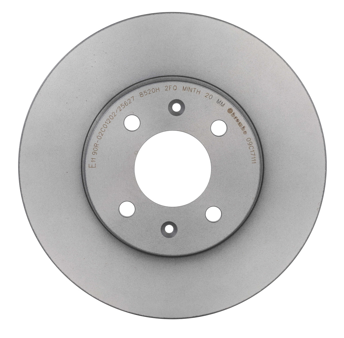 Gray cast iron disc brake rotor from Brembo part number 09.C171.11