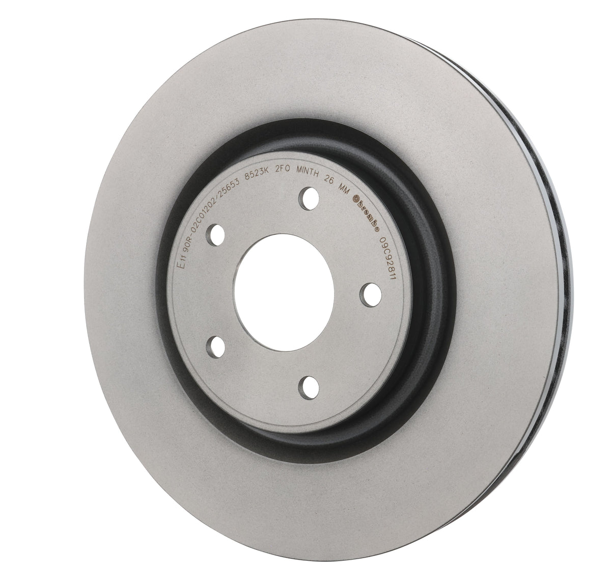 Gray cast iron disc brake rotor from Brembo part number 09.C928.11