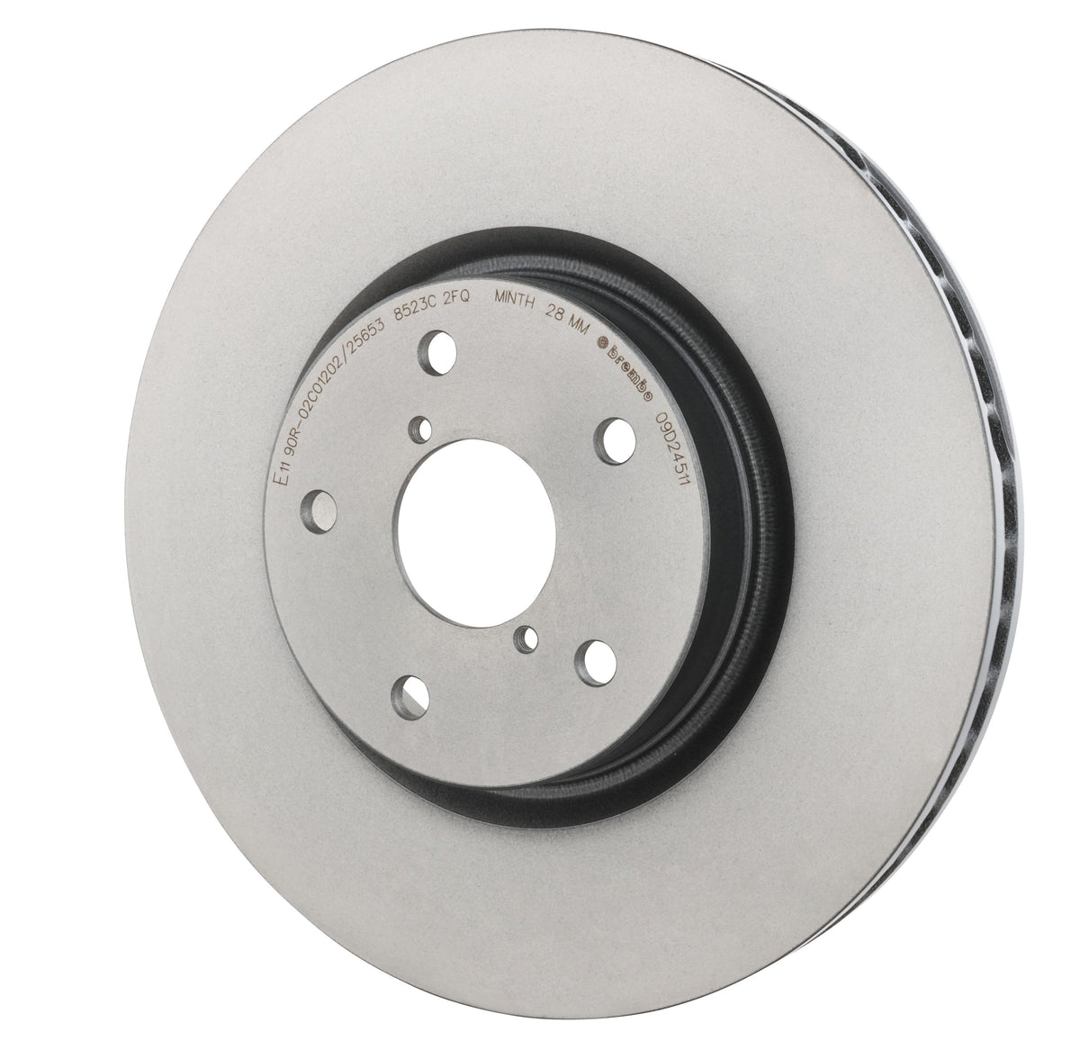 Gray cast iron disc brake rotor from Brembo part number 09.D245.11