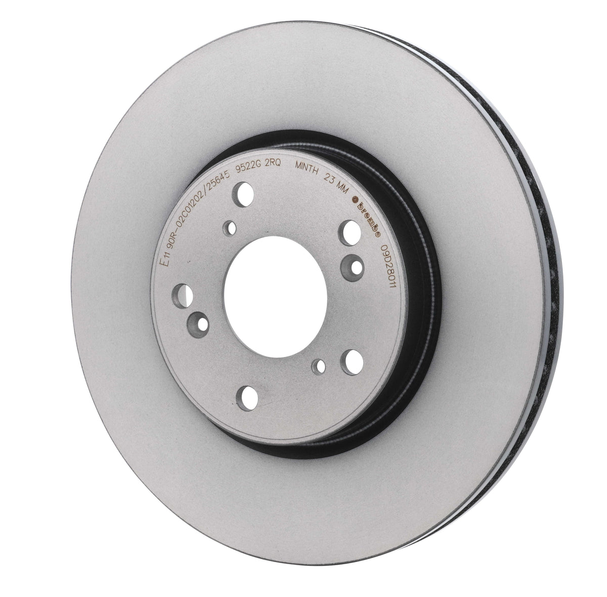 Gray cast iron disc brake rotor from Brembo part number 09.D280.11