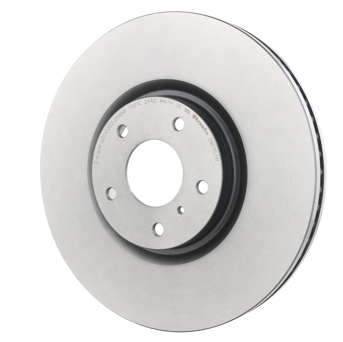 Gray cast iron disc brake rotor from Brembo part number 09.D707.11