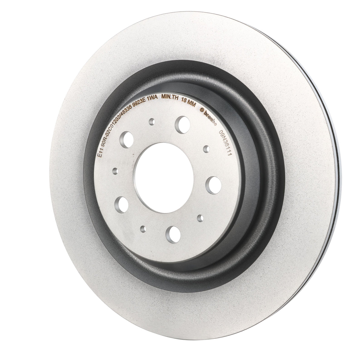 Gray cast iron disc brake rotor from Brembo part number 09.N361.11