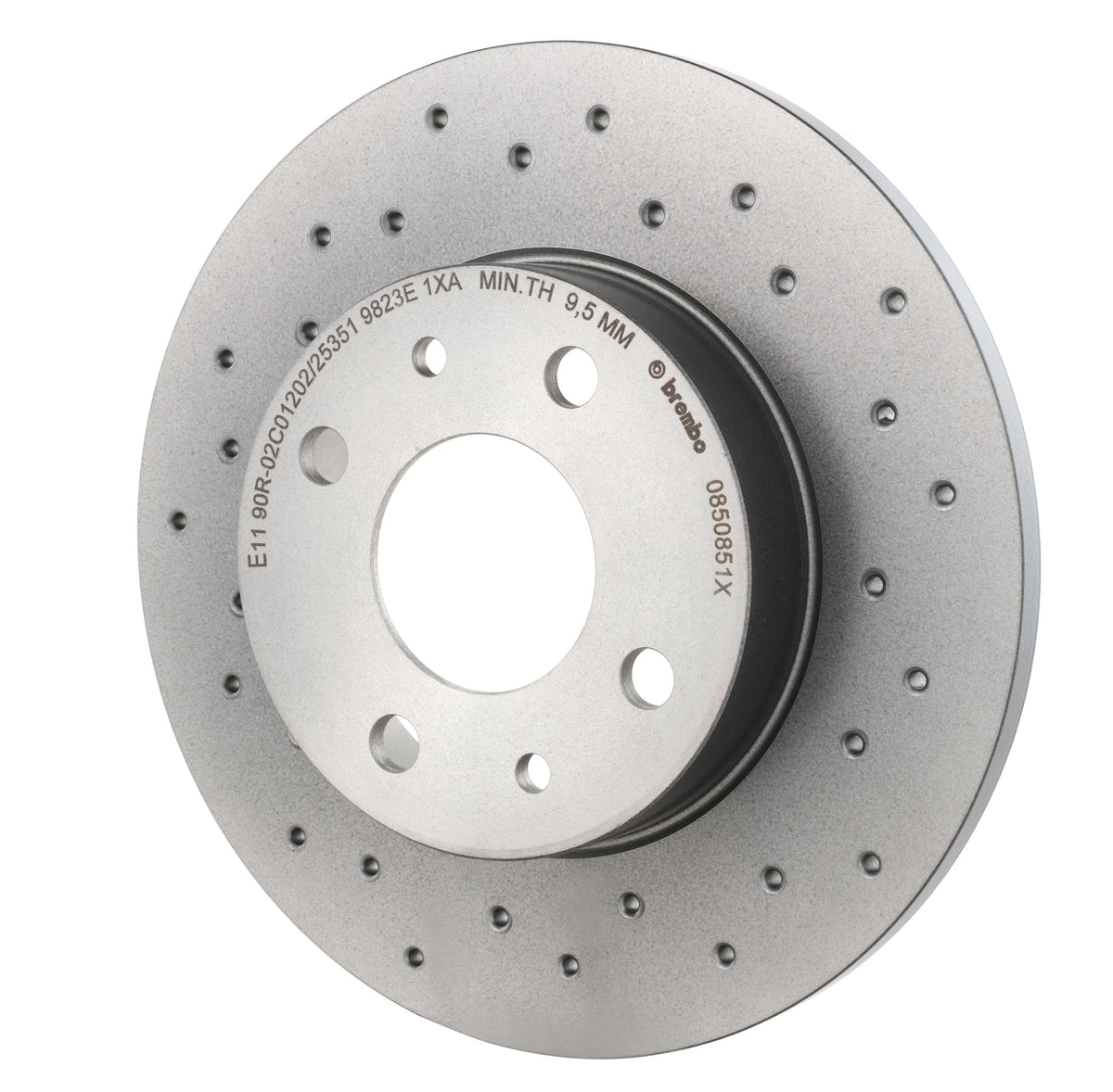 Gray cast iron disc brake rotor from Brembo part number 08.5085.1X