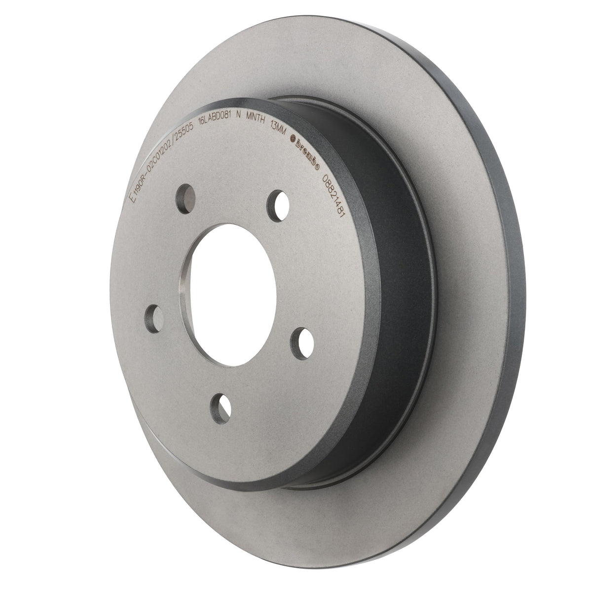 Gray cast iron disc brake rotor from Brembo part number 08.8214.81