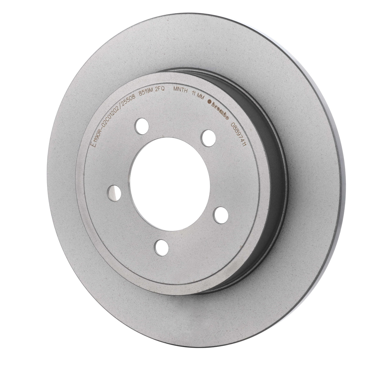 Gray cast iron disc brake rotor from Brembo part number 08.8974.11