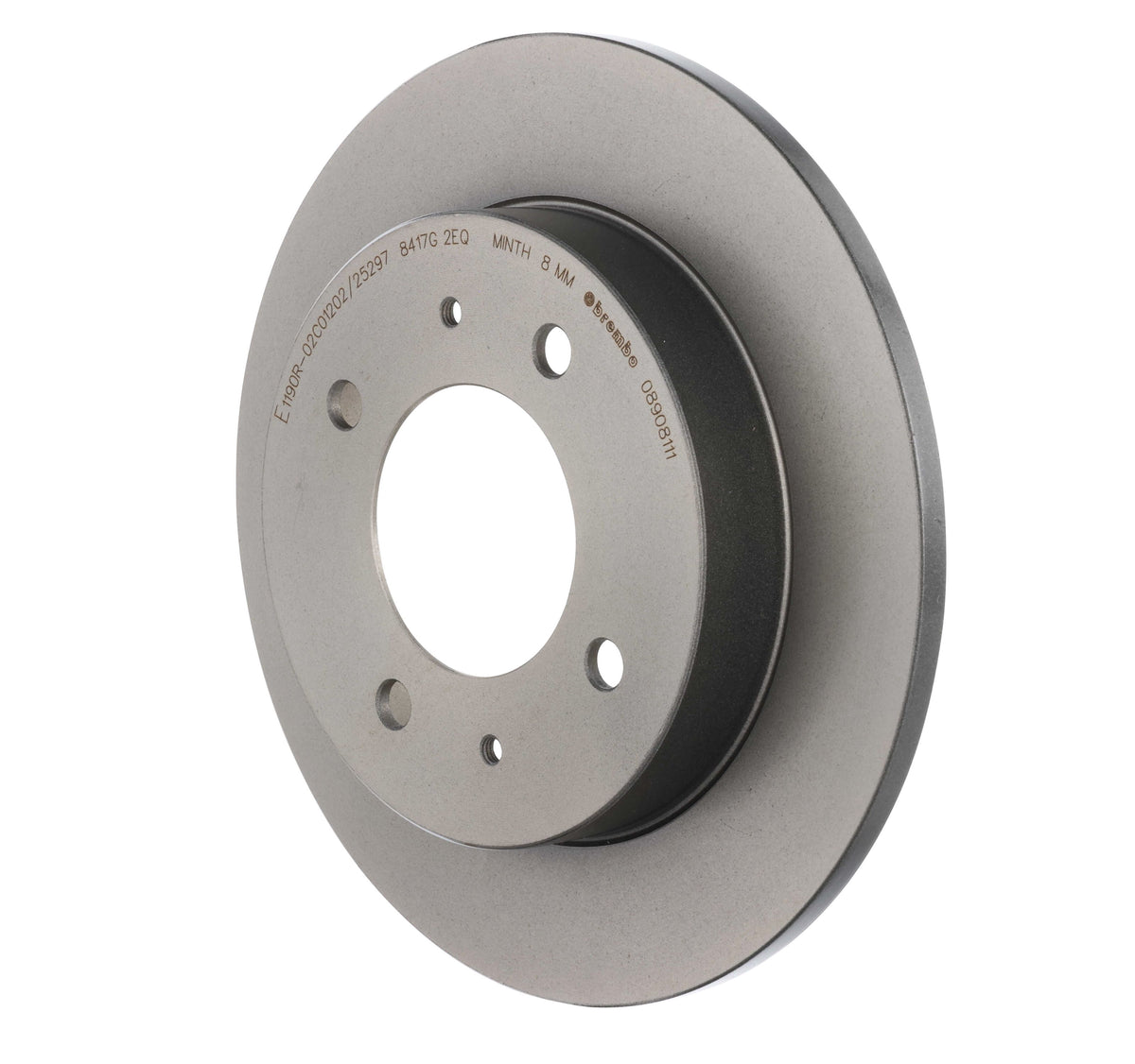 Gray cast iron disc brake rotor from Brembo part number 08.9081.11