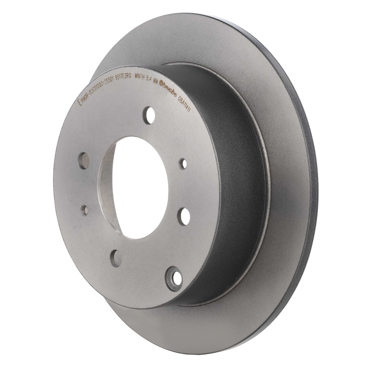 Gray cast iron disc brake rotor from Brembo part number 08.A114.11