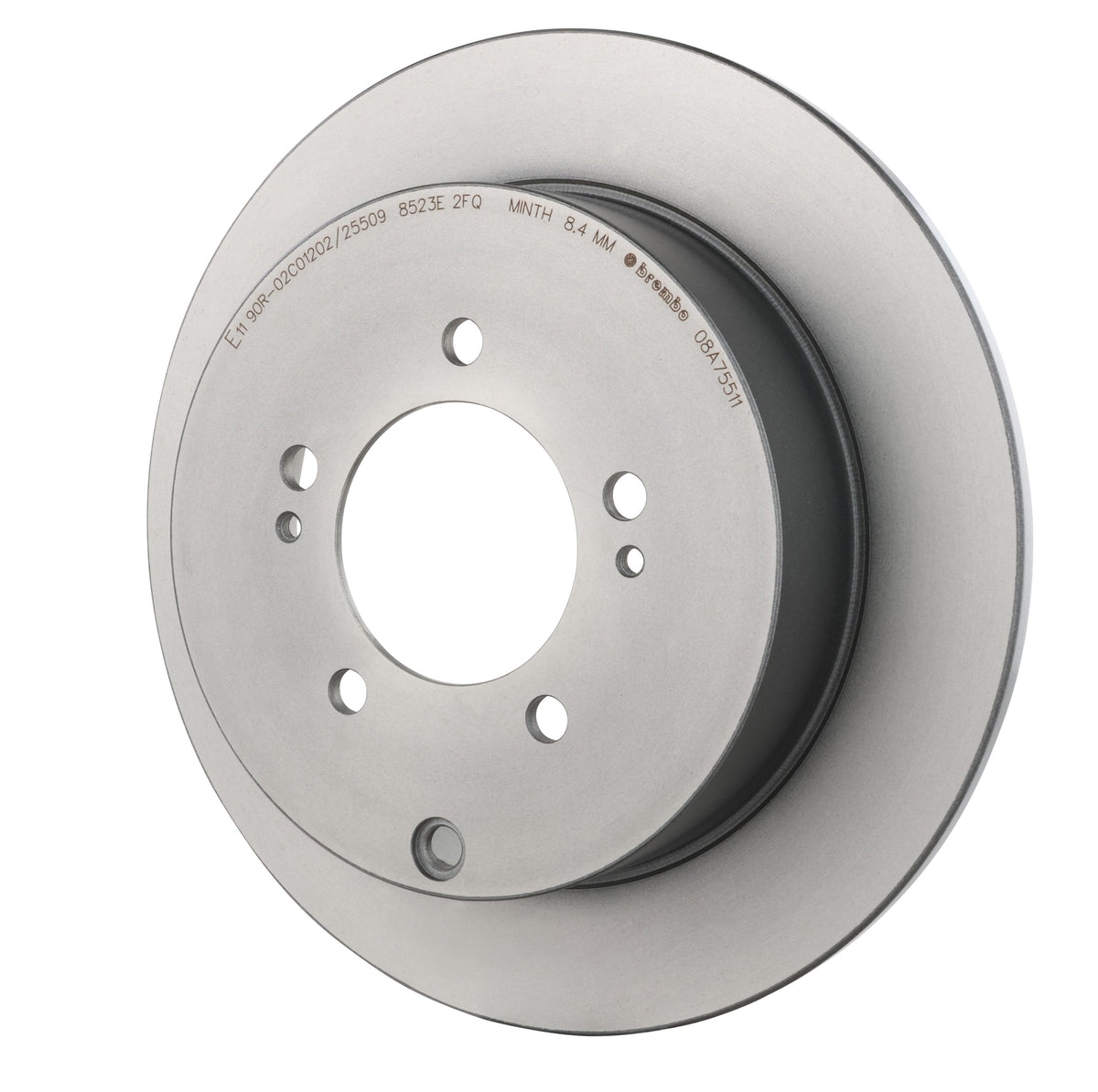 Gray cast iron disc brake rotor from Brembo part number 08.A755.11
