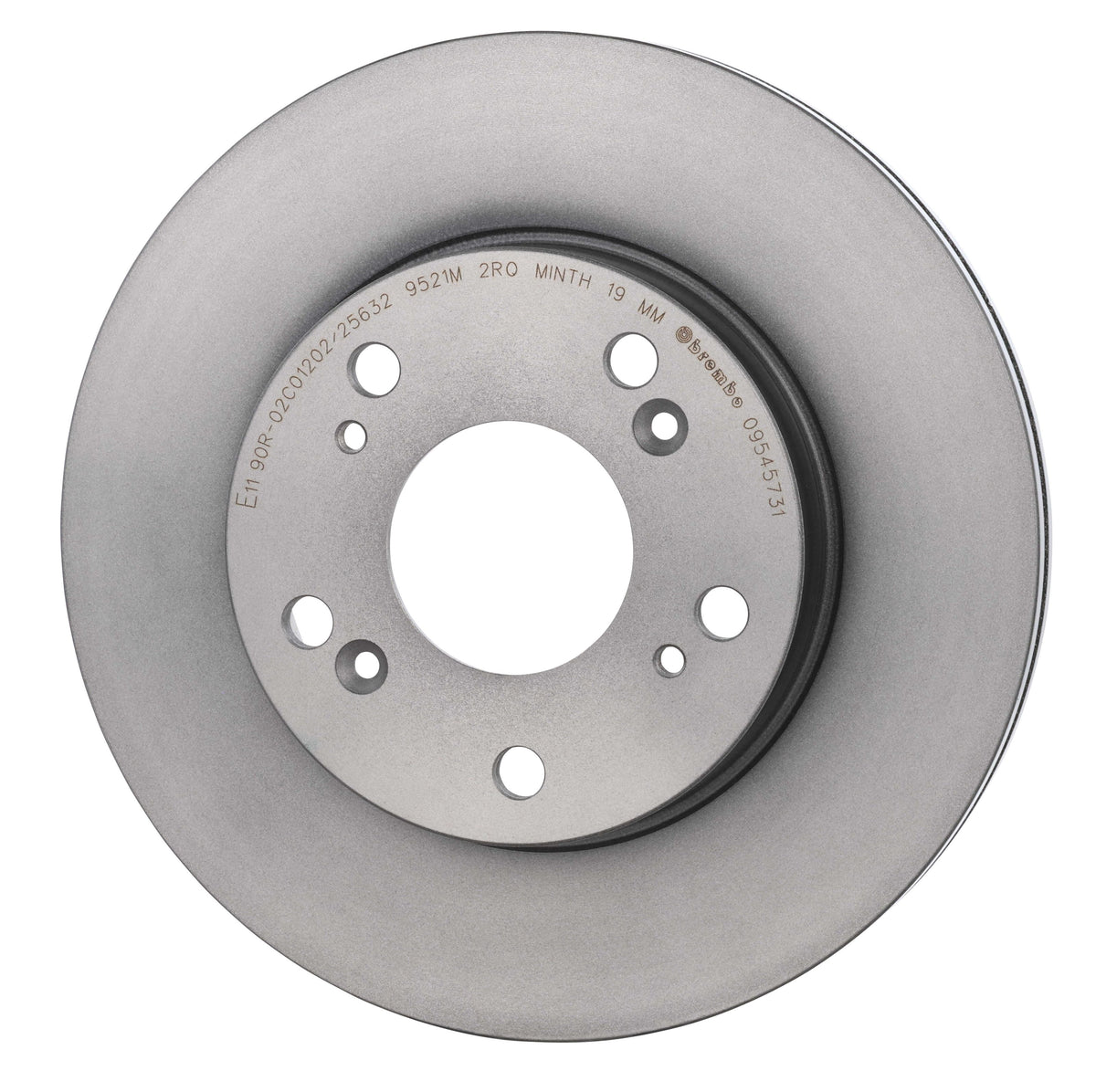 Gray cast iron disc brake rotor from Brembo part number 09.5457.31