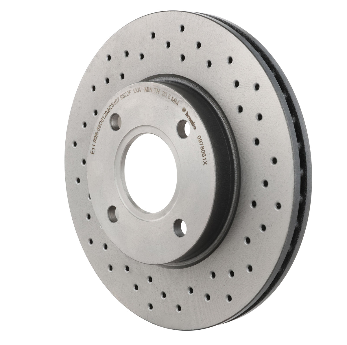 Gray cast iron disc brake rotor from Brembo part number 09.7806.1X