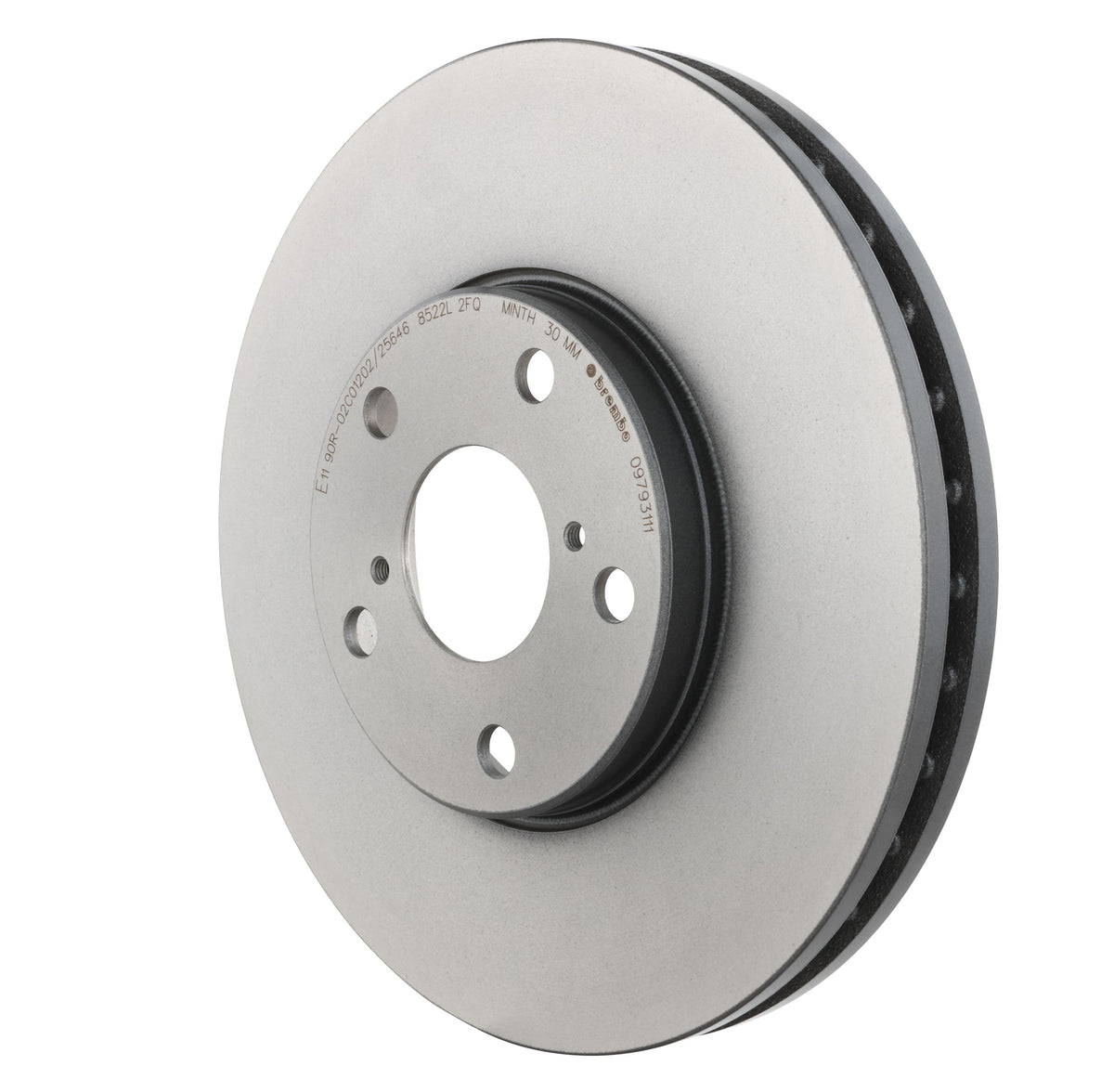 Gray cast iron disc brake rotor from Brembo part number 09.7931.11