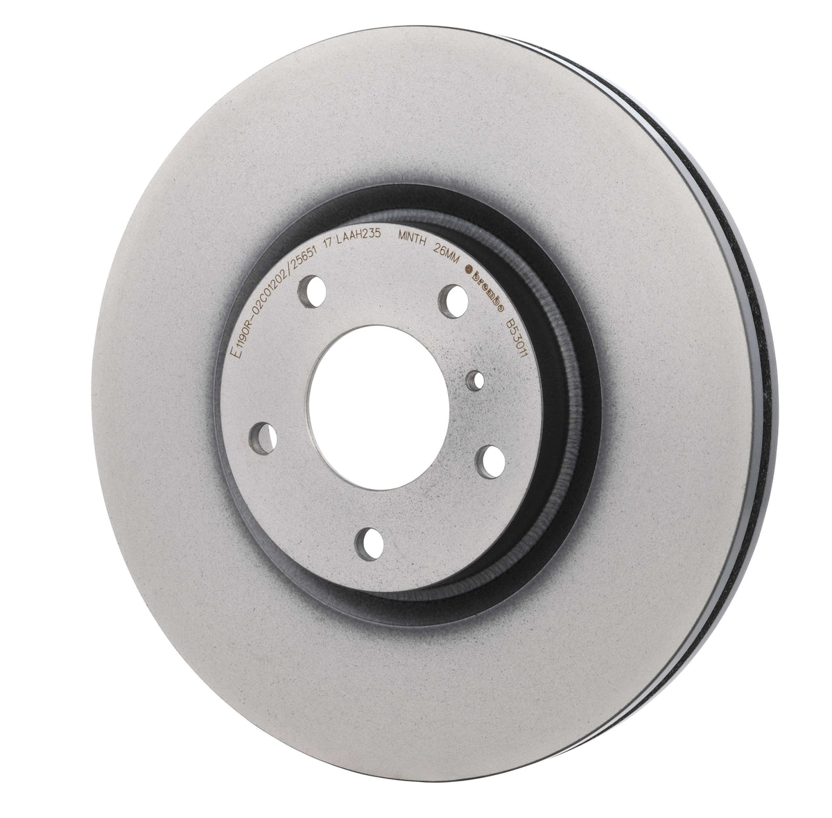 Gray cast iron disc brake rotor from Brembo part number 09.B530.11