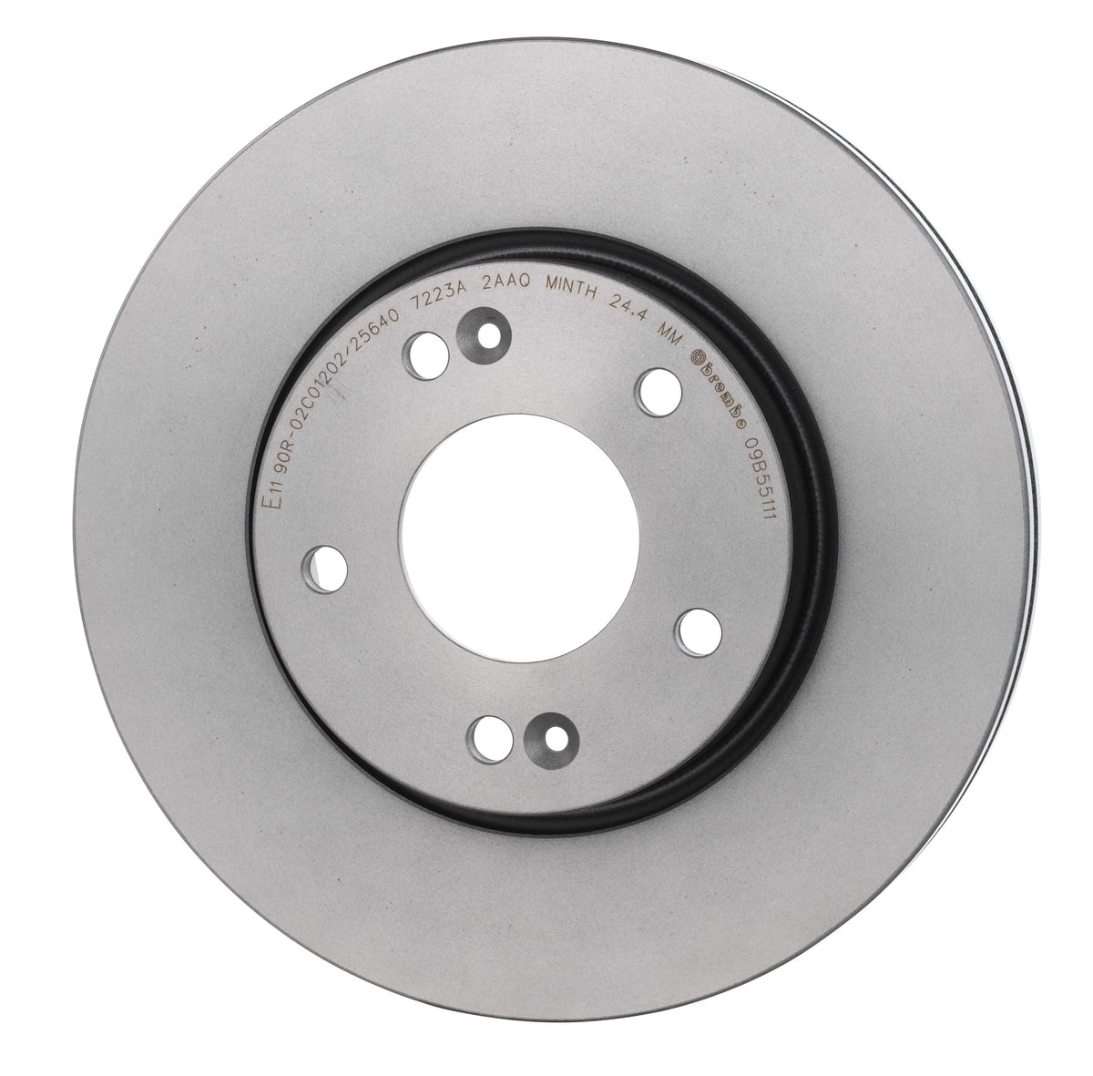 Gray cast iron disc brake rotor from Brembo part number 09.B551.11