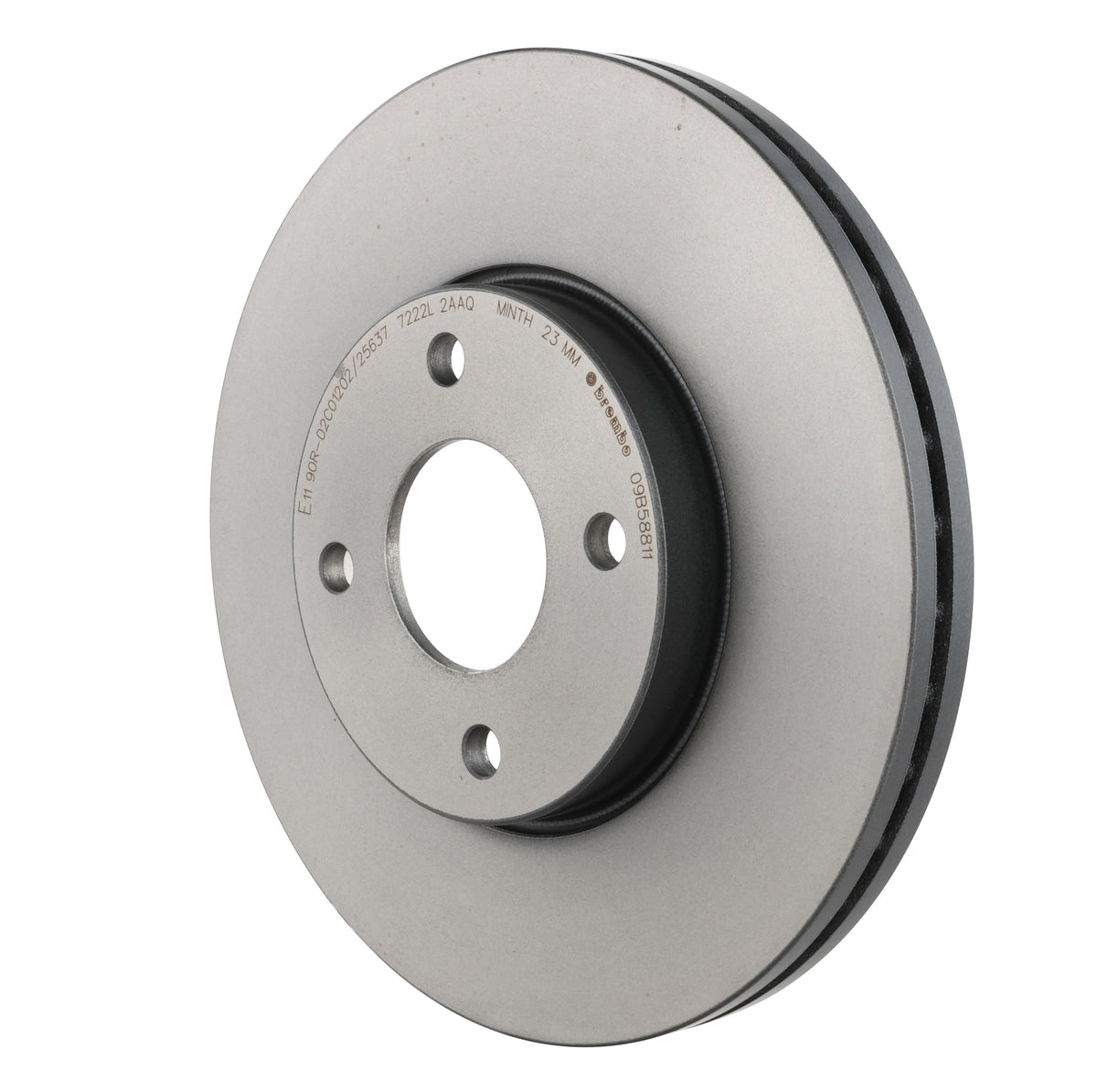 Gray cast iron disc brake rotor from Brembo part number 09.B588.11