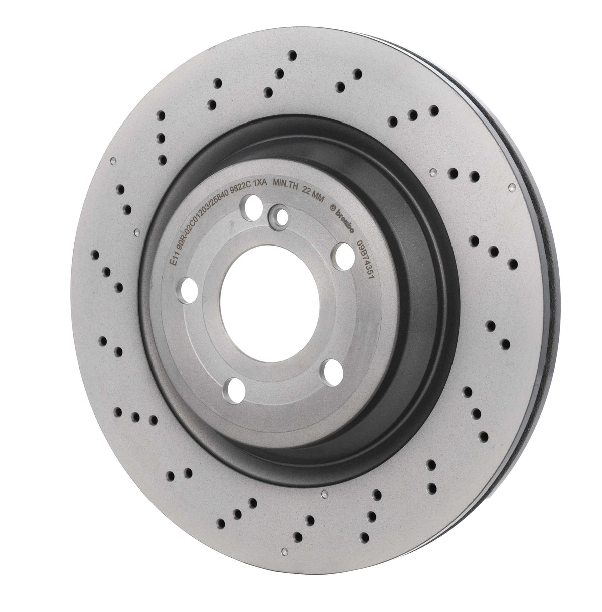 Disc Brake Rotor from Brembo part number 09.B743.51