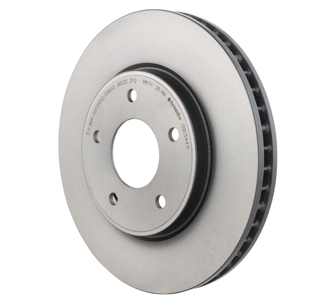 Gray cast iron disc brake rotor from Brembo part number 09.C544.11