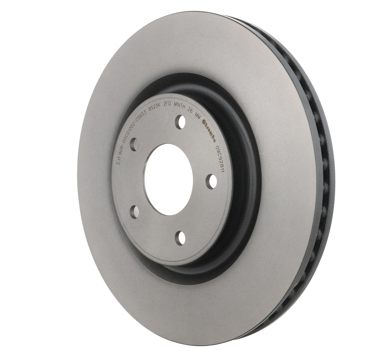 Gray cast iron disc brake rotor from Brembo part number 09.C928.11