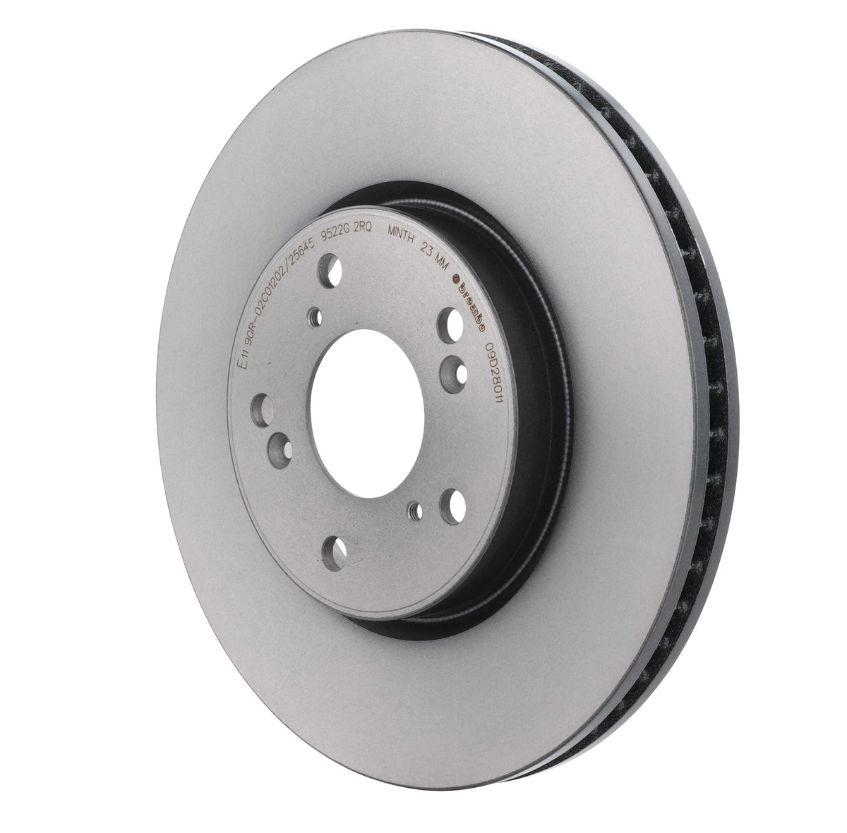 Gray cast iron disc brake rotor from Brembo part number 09.D280.11
