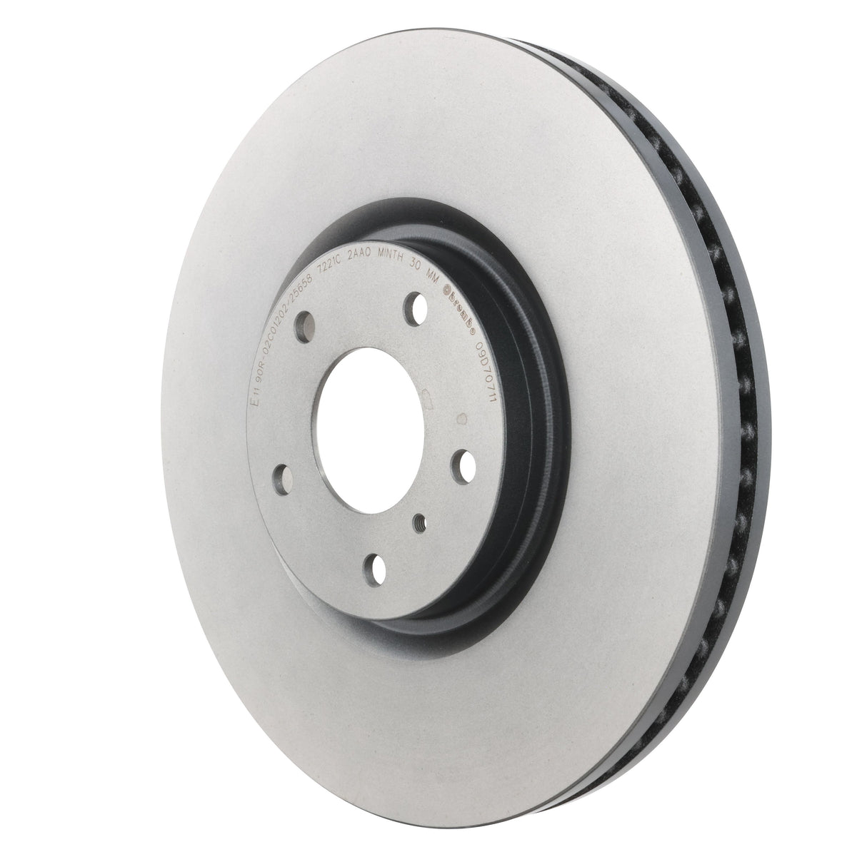 Gray cast iron disc brake rotor from Brembo part number 09.D707.11