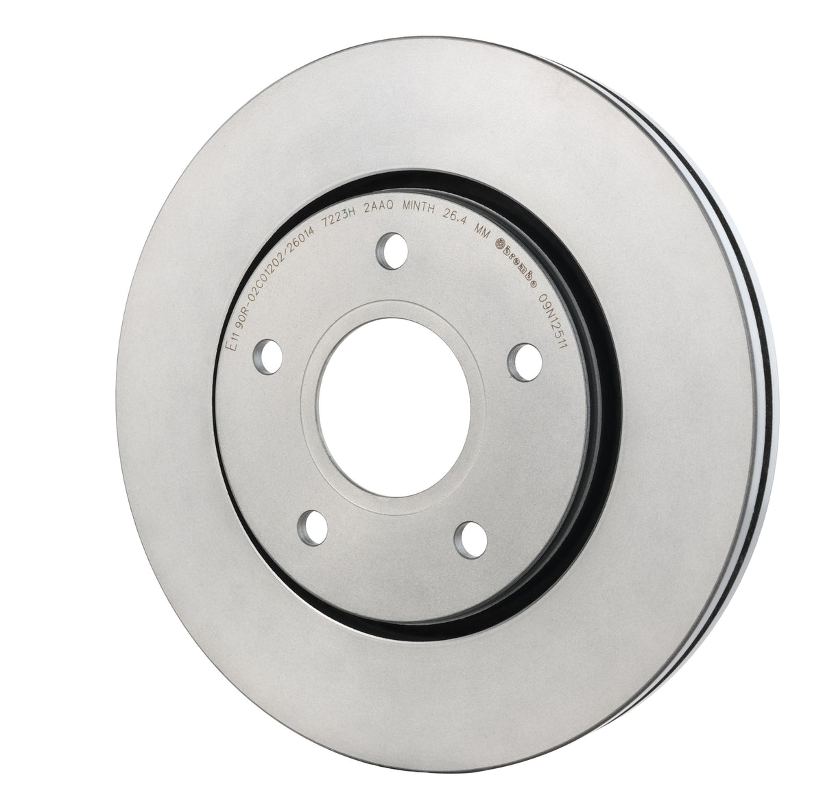 Gray cast iron disc brake rotor from Brembo part number 09.N125.11