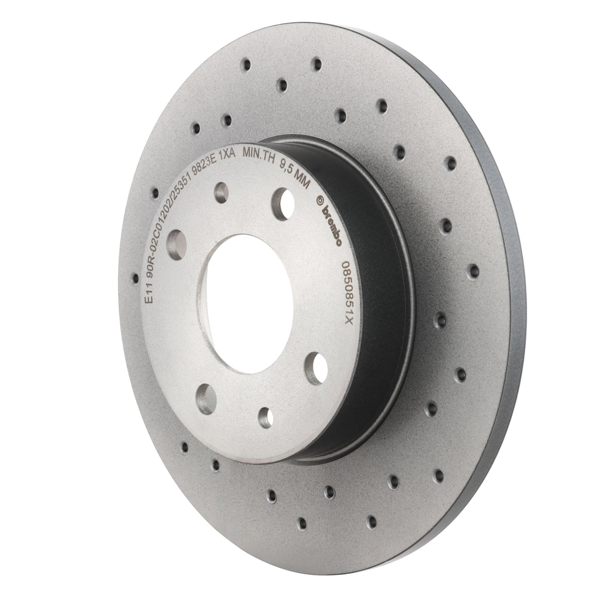 Gray cast iron disc brake rotor from Brembo part number 08.5085.1X