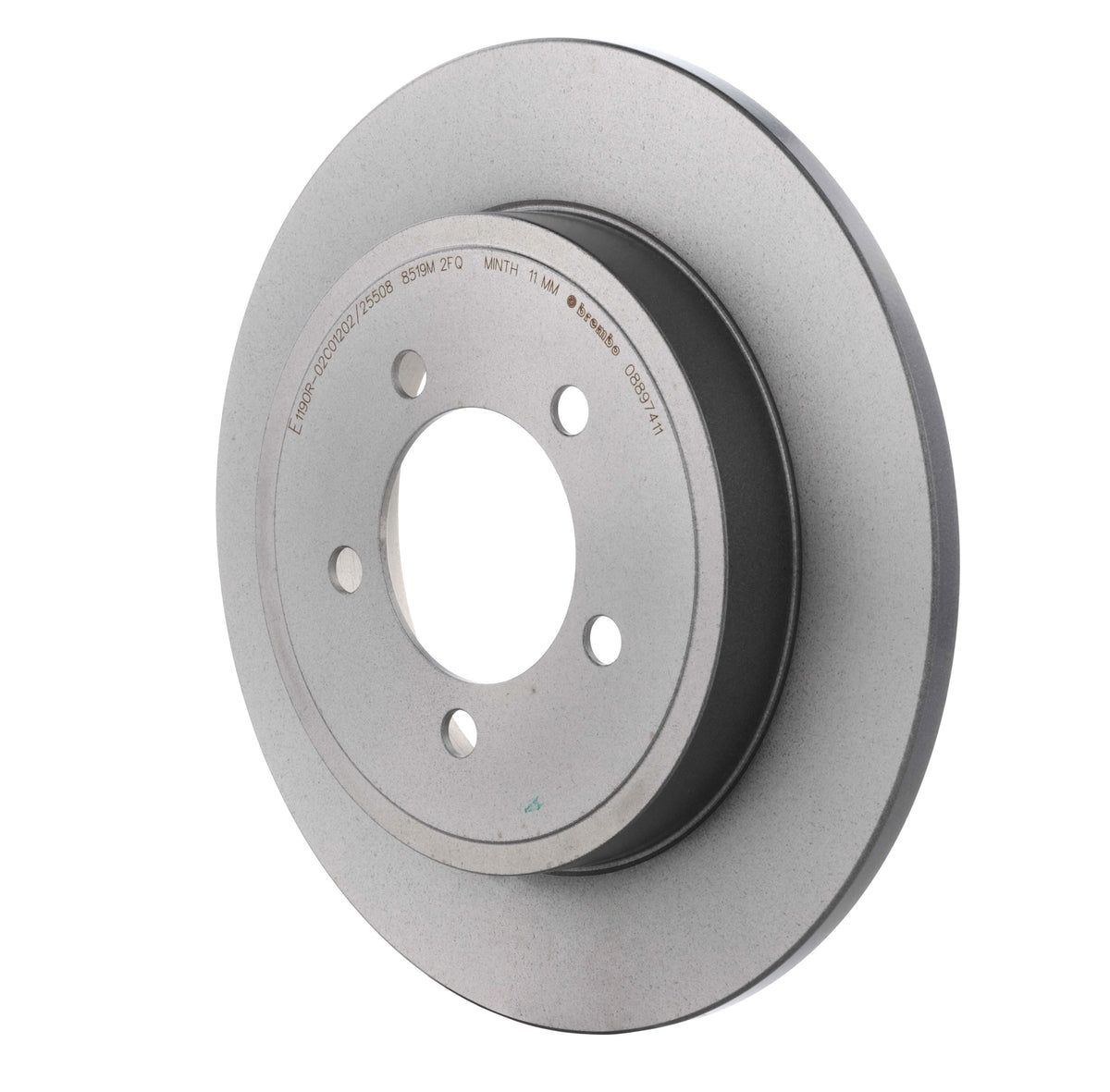 Gray cast iron disc brake rotor from Brembo part number 08.8974.11