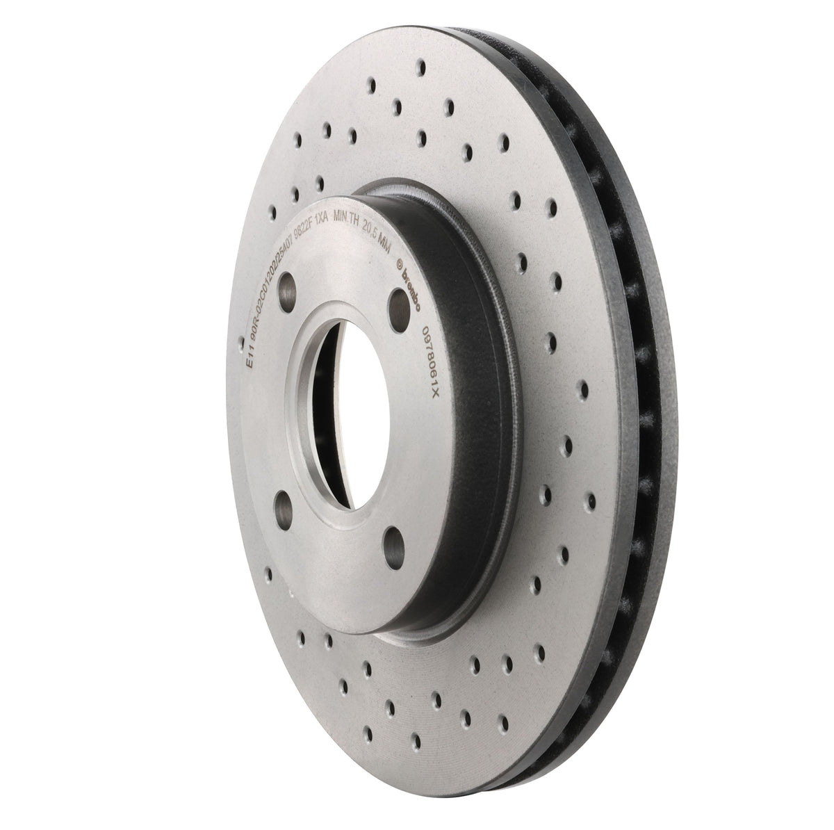 Gray cast iron disc brake rotor from Brembo part number 09.7806.1X