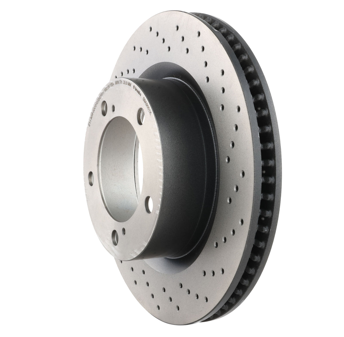 Gray cast iron disc brake rotor from Brembo part number 09.A966.1X