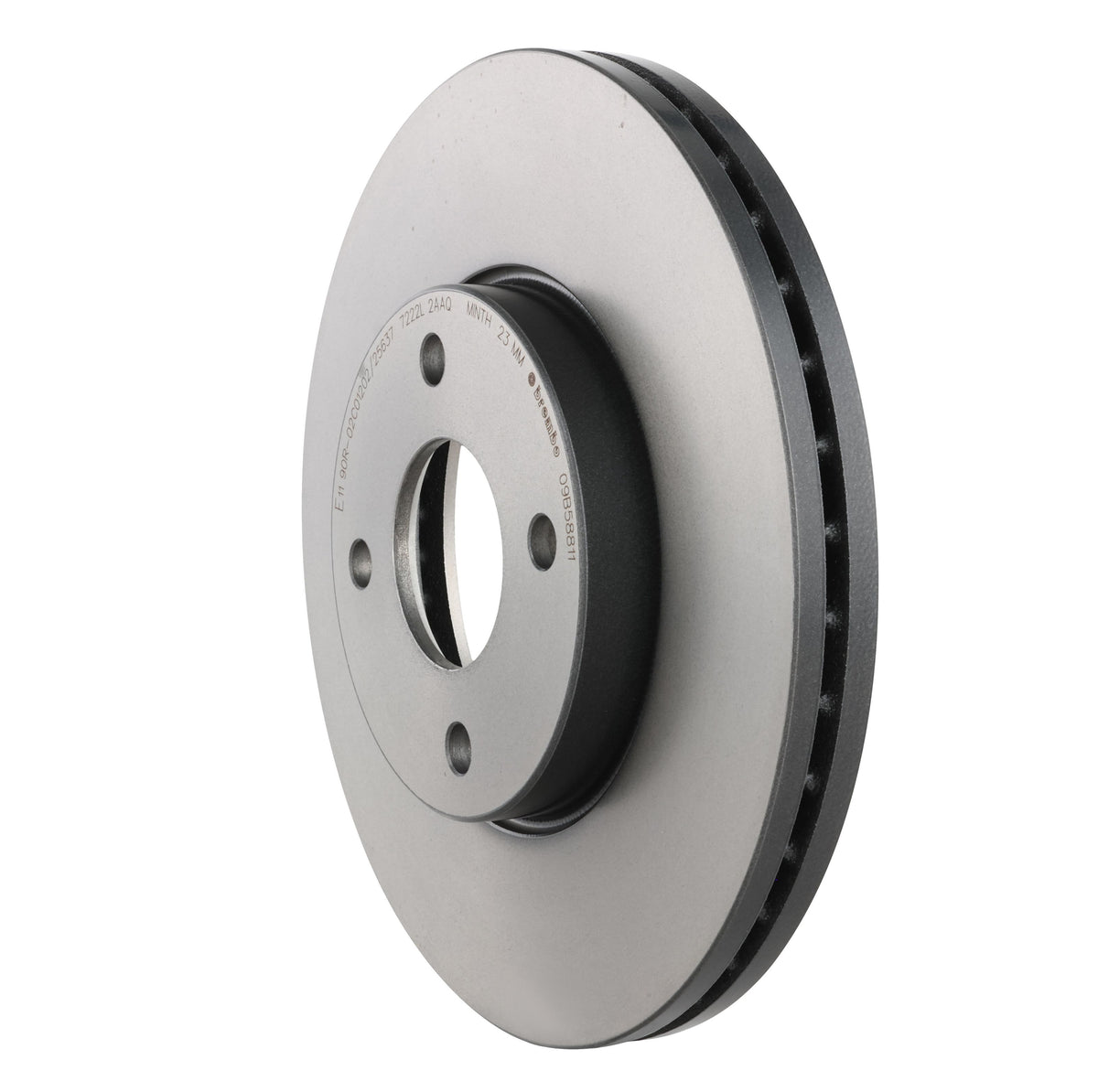 Gray cast iron disc brake rotor from Brembo part number 09.B588.11