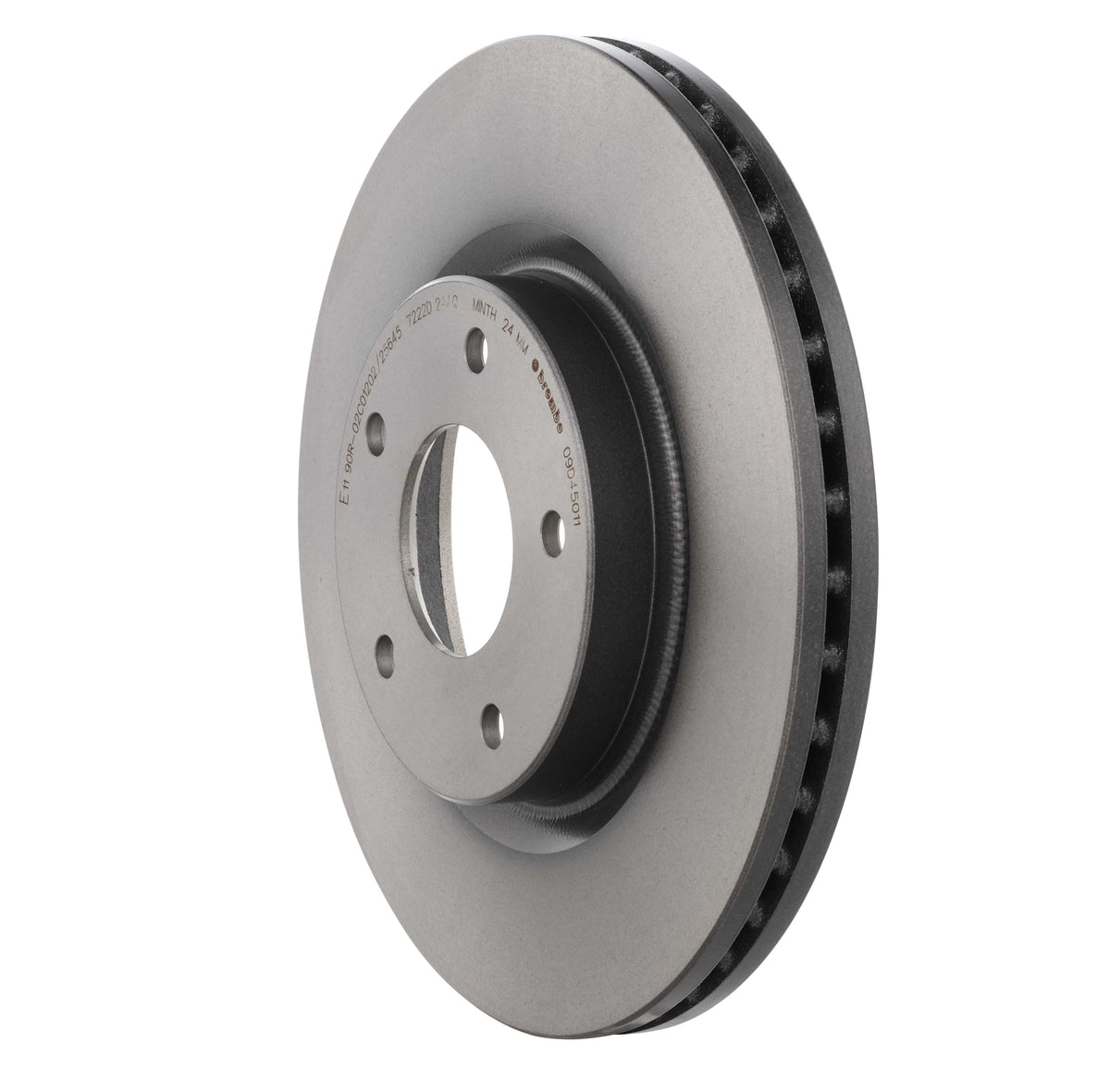 Gray cast iron disc brake rotor from Brembo part number 09.D450.11
