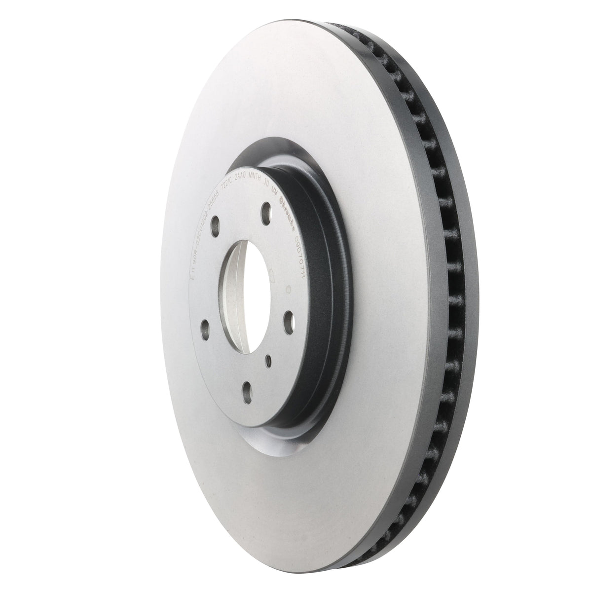 Gray cast iron disc brake rotor from Brembo part number 09.D707.11