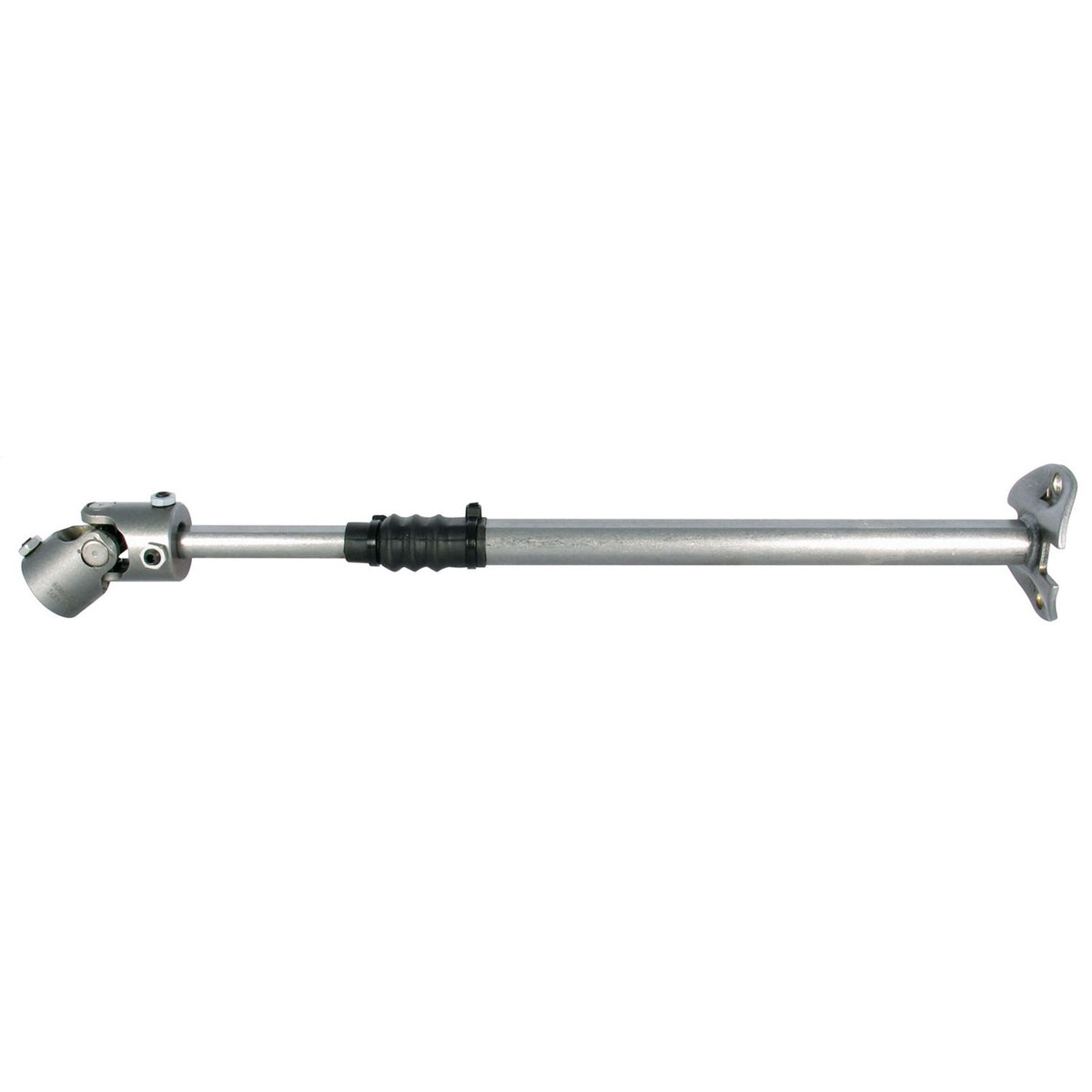 Natural steel steering shaft with mounting hardware from Borgeson part number 000890
