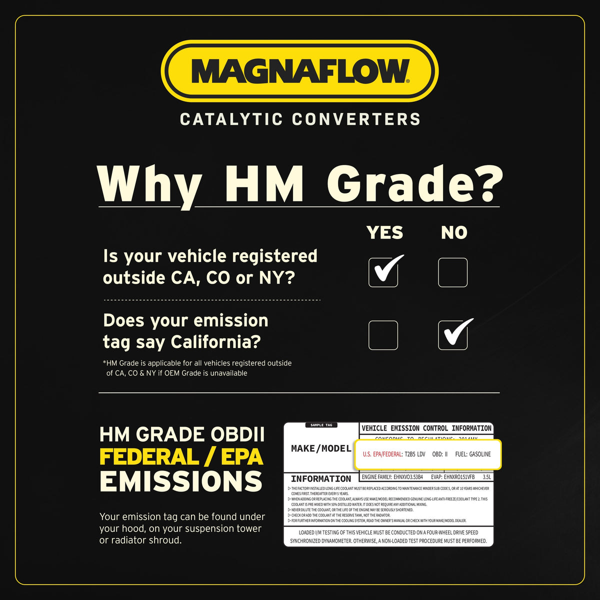 Stainless stainless steel catalytic converter from MagnaFlow Exhaust Products part number 99204HM