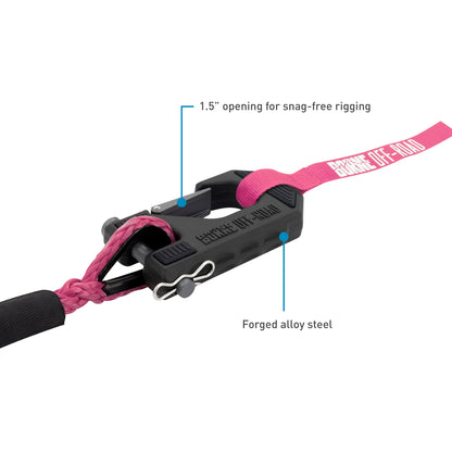 Pink fiber winch rope 0.375 diameter from Mishimoto part number BNWN-SR-38-85KPK