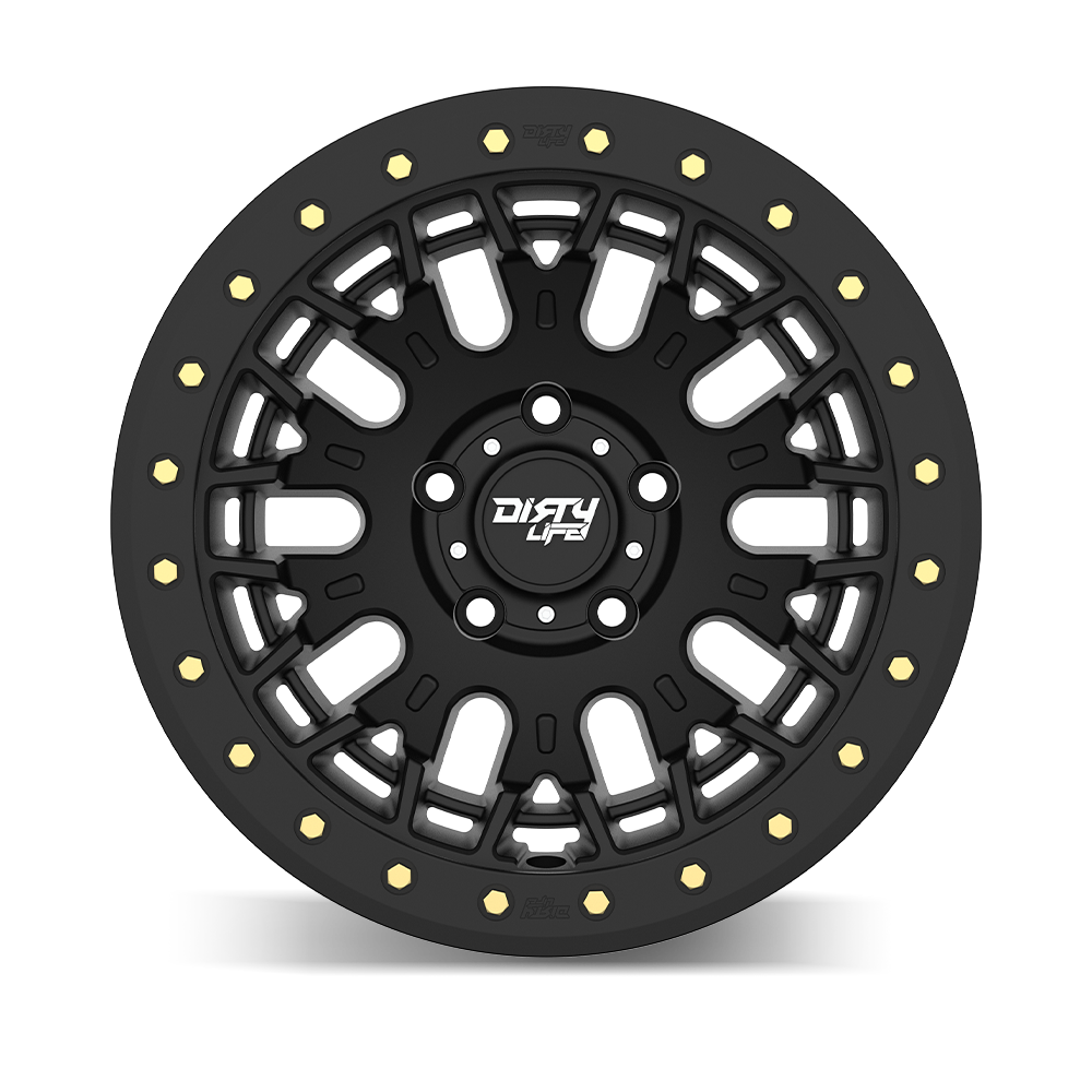 Satin black alluminum wheel 17 diameter from DIRTY LIFE part number 9317-7973MB