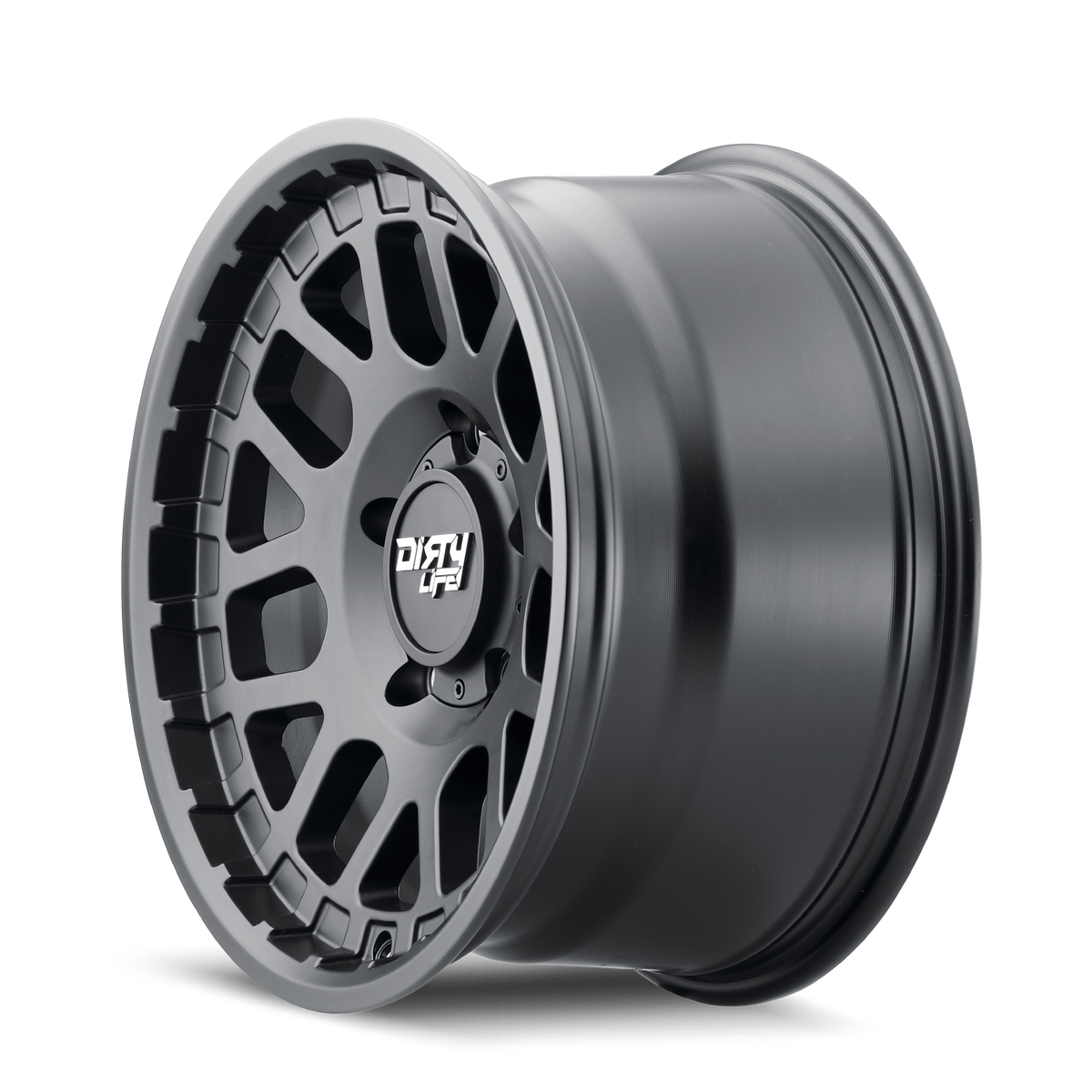 Black matte black alluminum wheel 17 diameter from DIRTY LIFE part number 9306-7983MB12