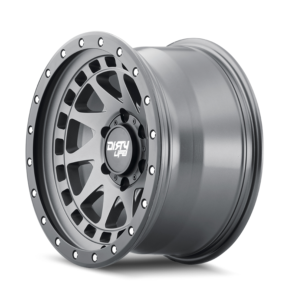 Graphite satin graphite alluminum wheel 17 diameter from DIRTY LIFE part number 9311-7983MGT12