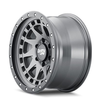 Graphite satin graphite alluminum wheel 17 diameter from DIRTY LIFE part number 9311-7983MGT12