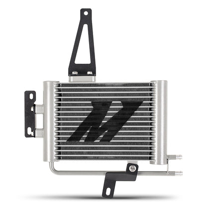 Natural aluminum automatic transmission oil cooler with mounting hardware from Mishimoto part number MMTC-TAC-05