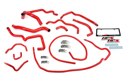 Radiator Coolant Hose Kit from HPS Performance part number 57-1512-RED