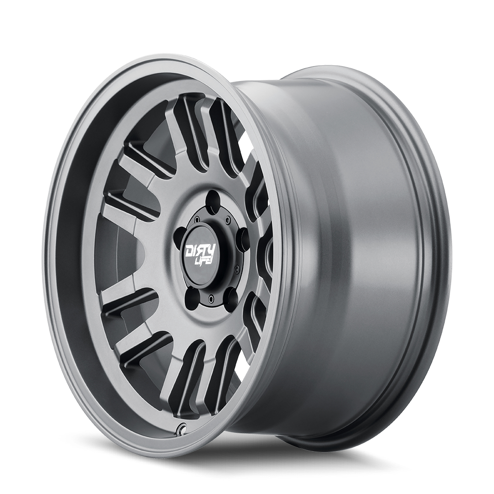 Graphite satin graphite alluminum wheel 17 diameter from DIRTY LIFE part number 9310-7973MGT12